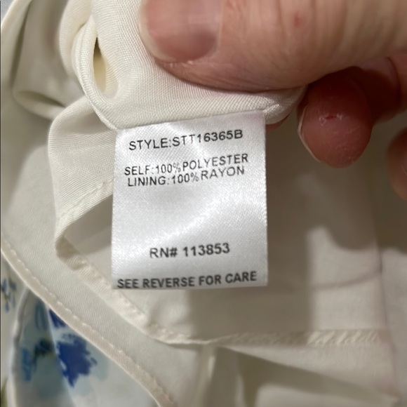 Sugarlips Blue and Green Puff Sleeve Long Sleeve Blouse - Picture 11 of 13